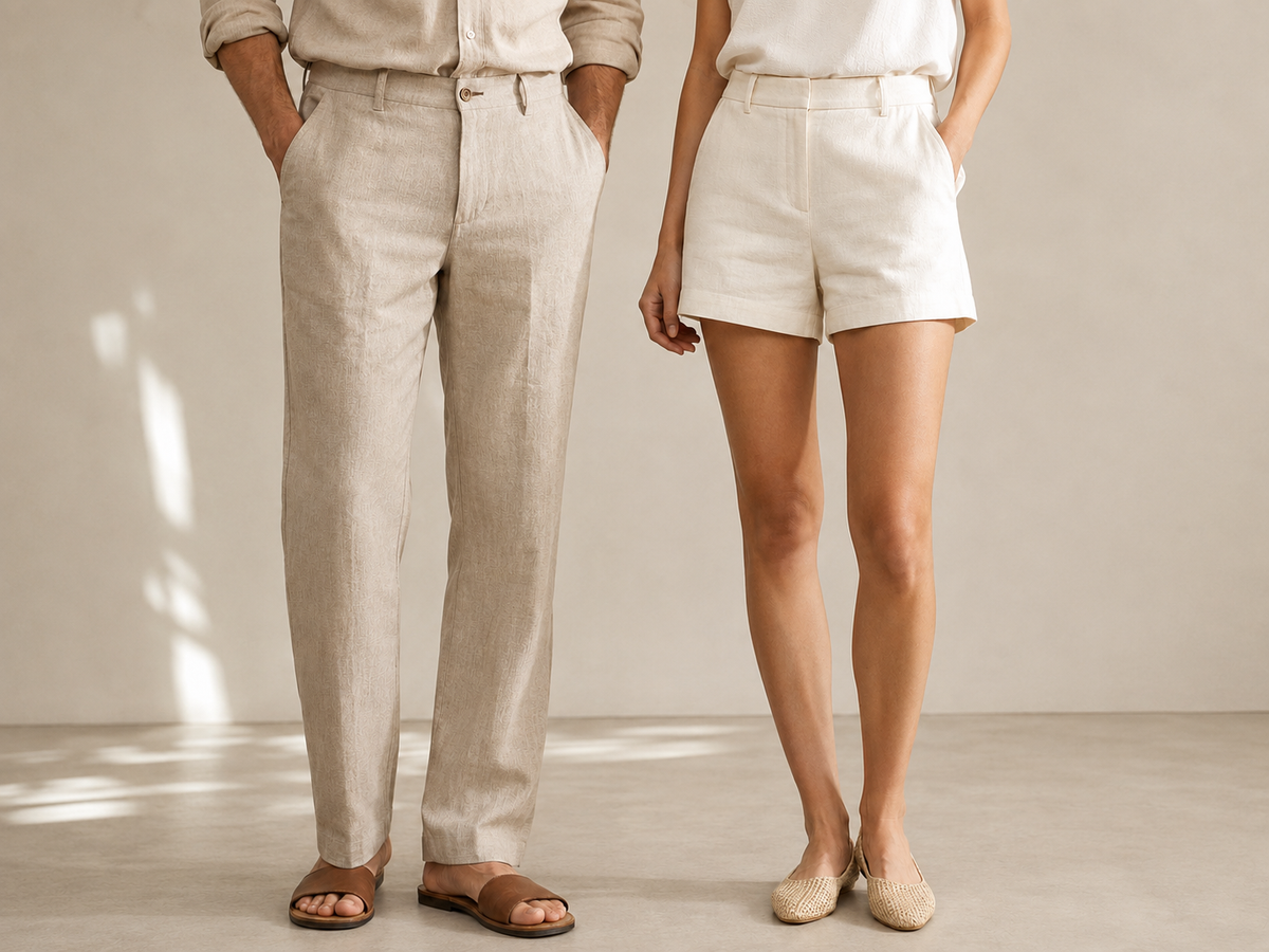 Custom woven trouser design reference
