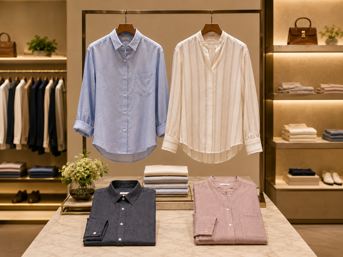 Custom woven shirt design reference